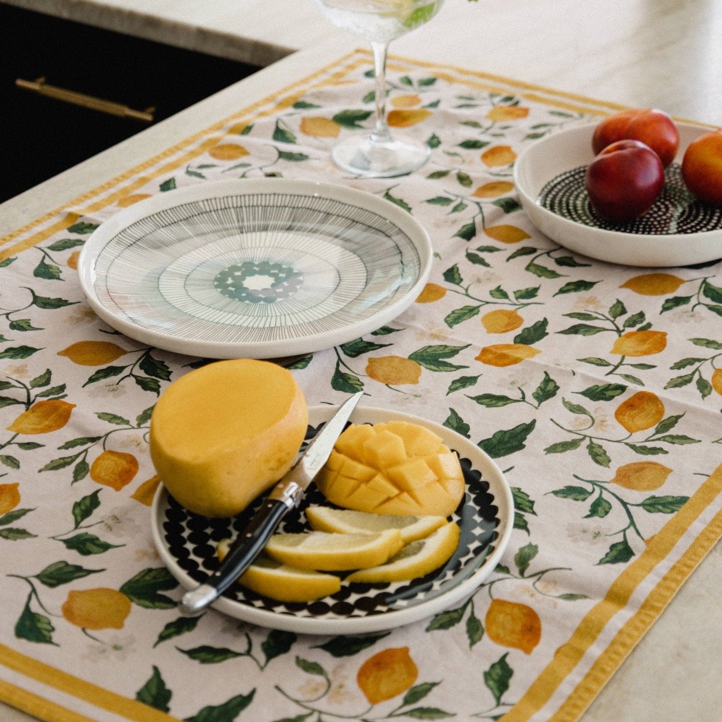 Sophia's Limone Tea Towels - Eco By Sonya Driver Europe